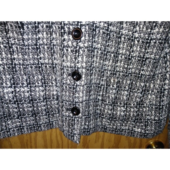 Croft & Barrow Career Jacket Womens Size XL 42×25 Static Gray Buttoned Lining - Picture 16 of 16